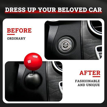 Car's Stylish Push Start Button Cover